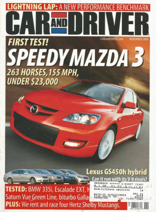 CAR & DRIVER 2006 NOV - 550i vs M45 vs GS450h vs E550